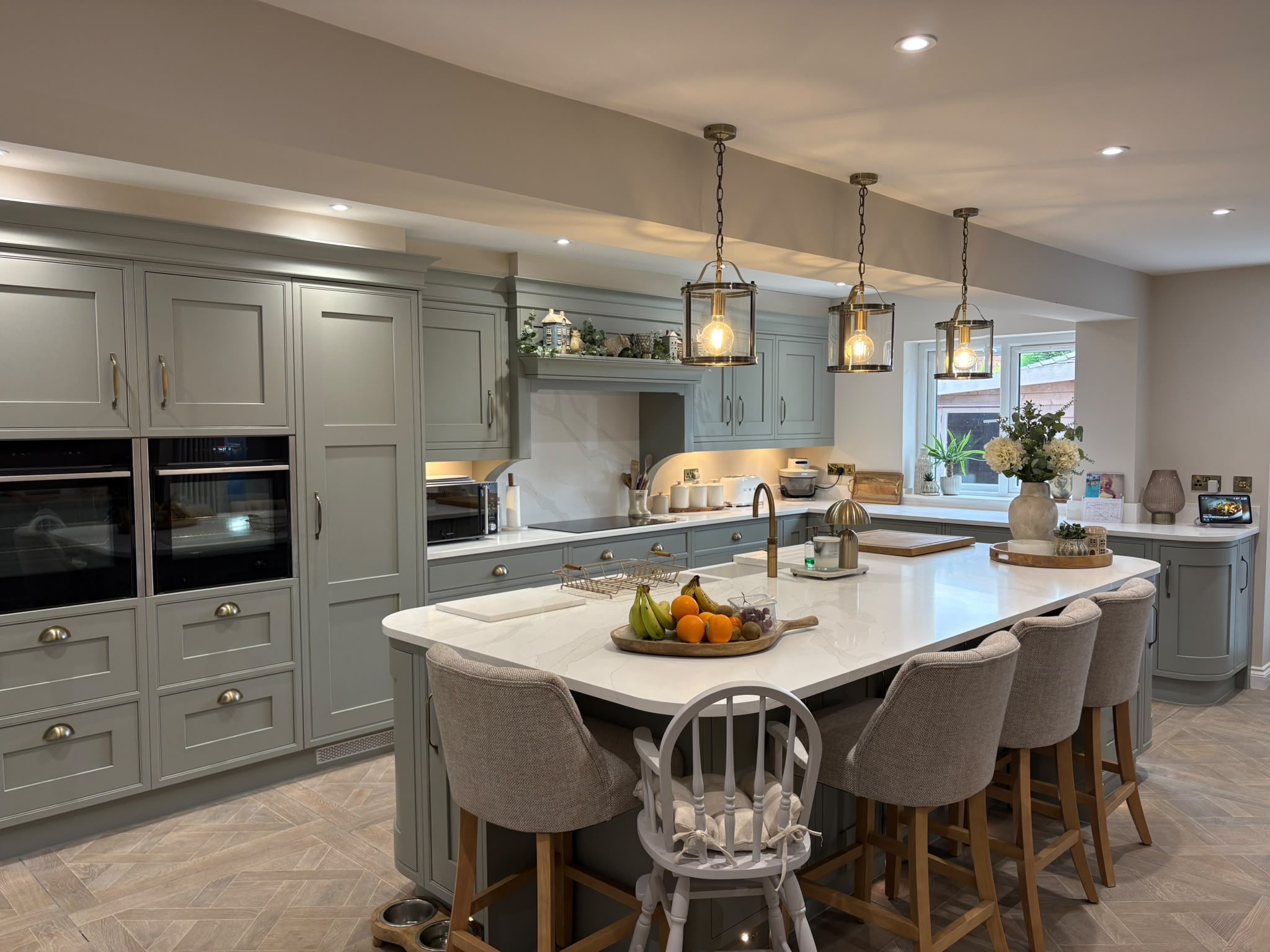 Painted in-frame kitchen by TFS Hinckley