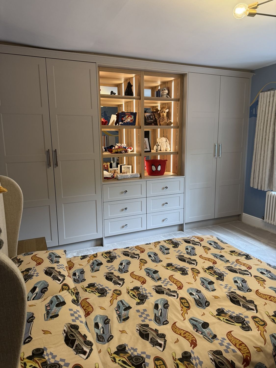 Fitted Bedroom with Illuminated Display — Sutton Coldfield