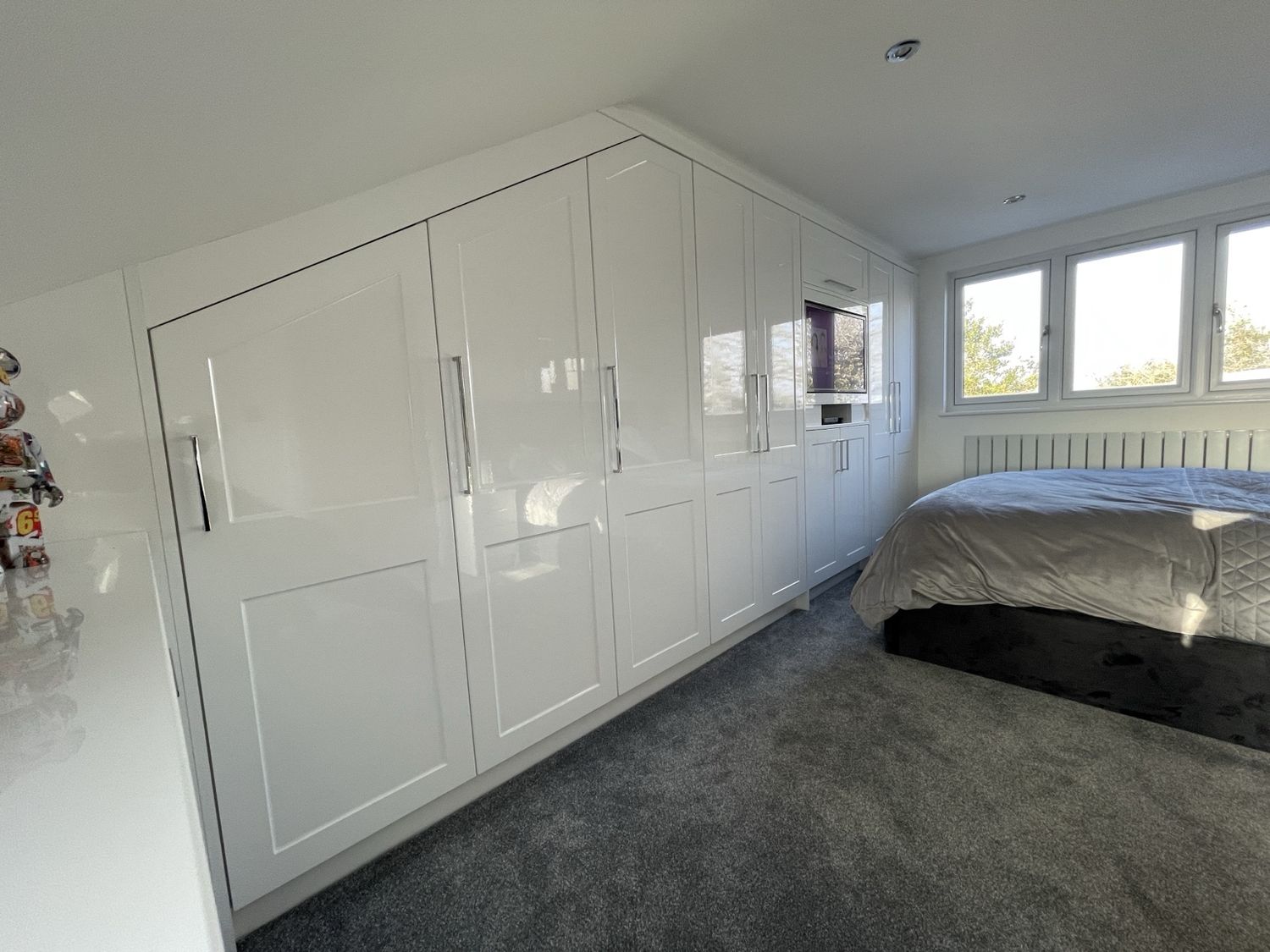 White Gloss Fitted Bedroom — Cheslyn Hay
